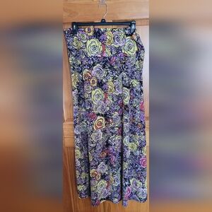Womens Size 2X LulaRoe Floral Print Skirt